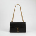 Élégant sac à bandoulière en cuir avec chaîne