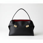 Sac cabas en cuir premium à fermoir B