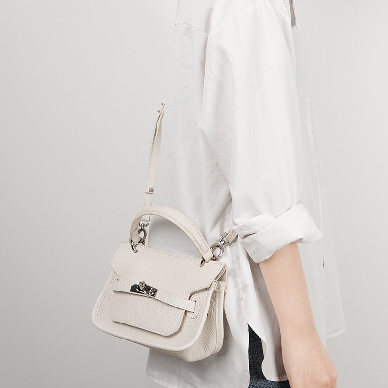 Sac en cuir pour femmes, bandoulière, épaule ou porté croisé, en cuir de vachette première couche