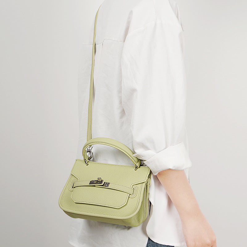 Sac en cuir pour femmes, bandoulière, épaule ou porté croisé, en cuir de vachette première couche