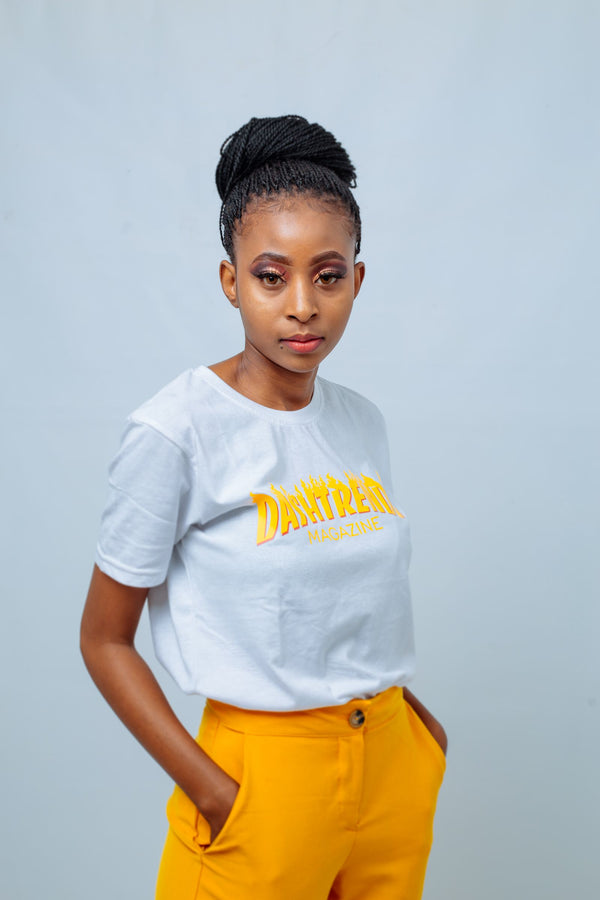 Seamless Long T-Shirt in White