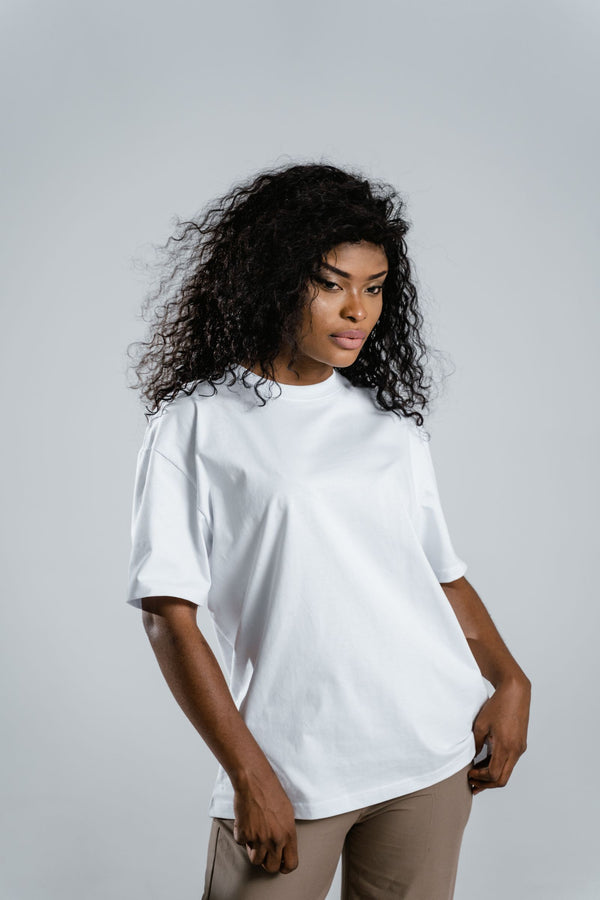Cotton Crew Neck T-Shirt in Black
